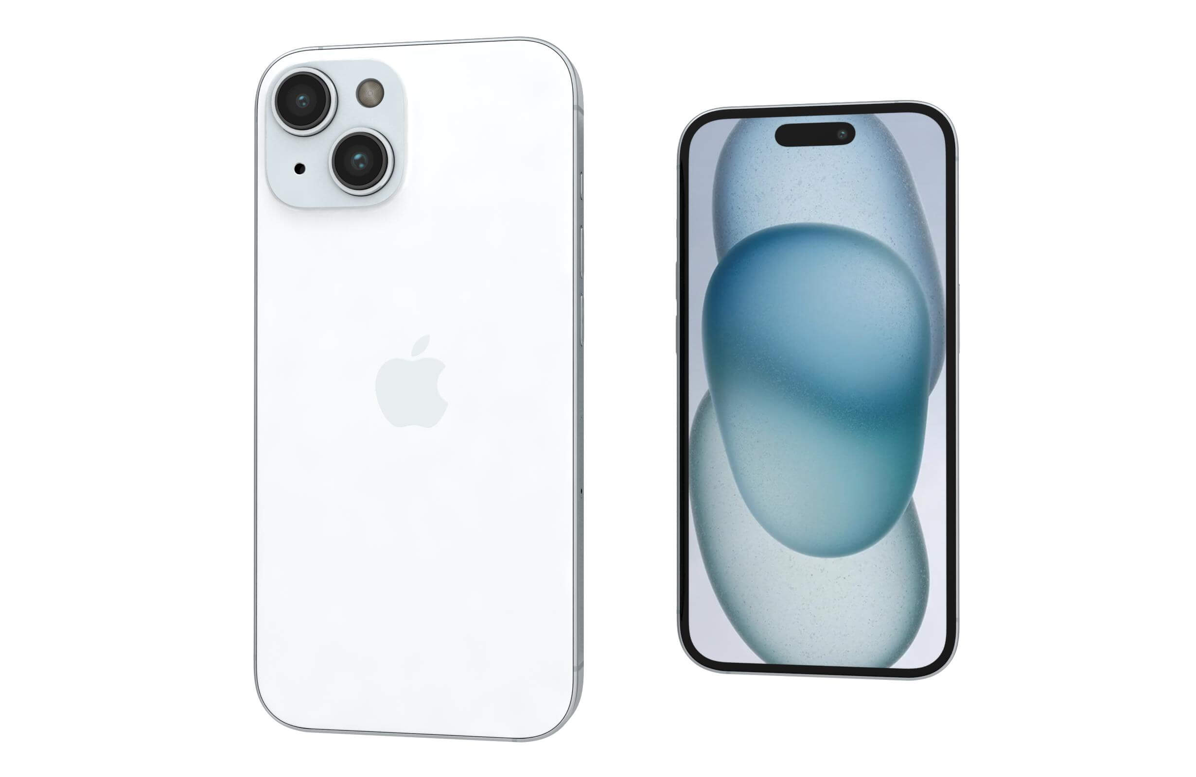 Apple iPhone 15 White 3D Model by Rever_Art