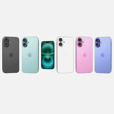 Apple iPhone 16 All Colors - 3D Model by Rever_Art