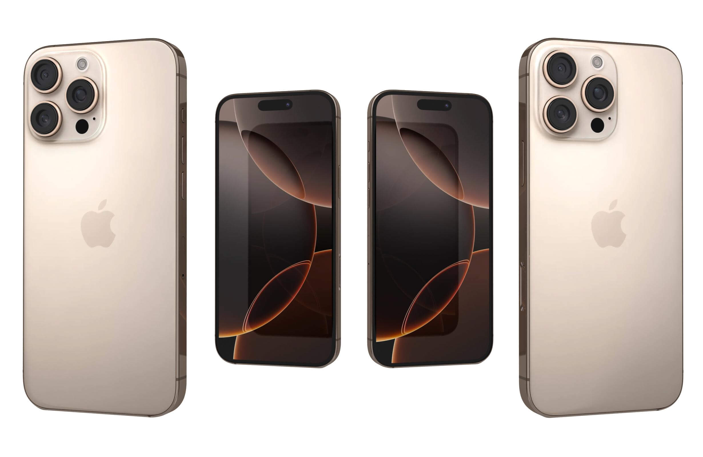 Apple iPhone 16 Pro Max Desert Titanium 3D Model by Rever_Art