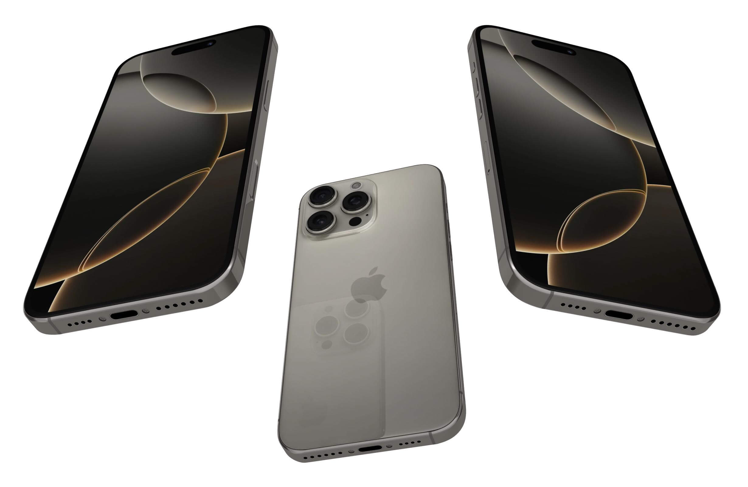 Apple iPhone 16 Pro Max Silver Titanium 3D Model by Rever_Art