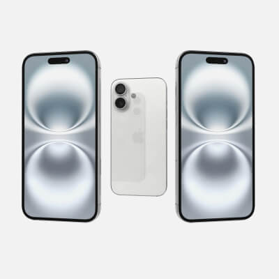 Apple iPhone 16 White - 3D Model by Rever_Art