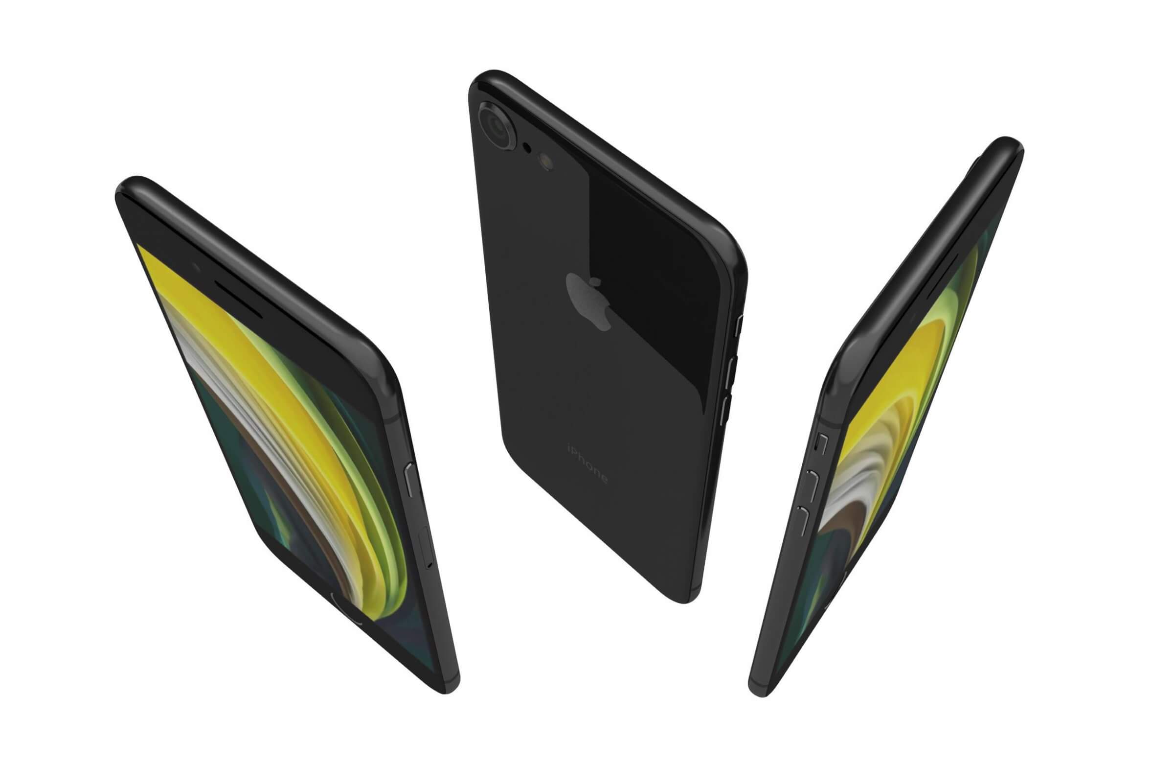 Apple Iphone Se 2020 All Colors 3d Model
