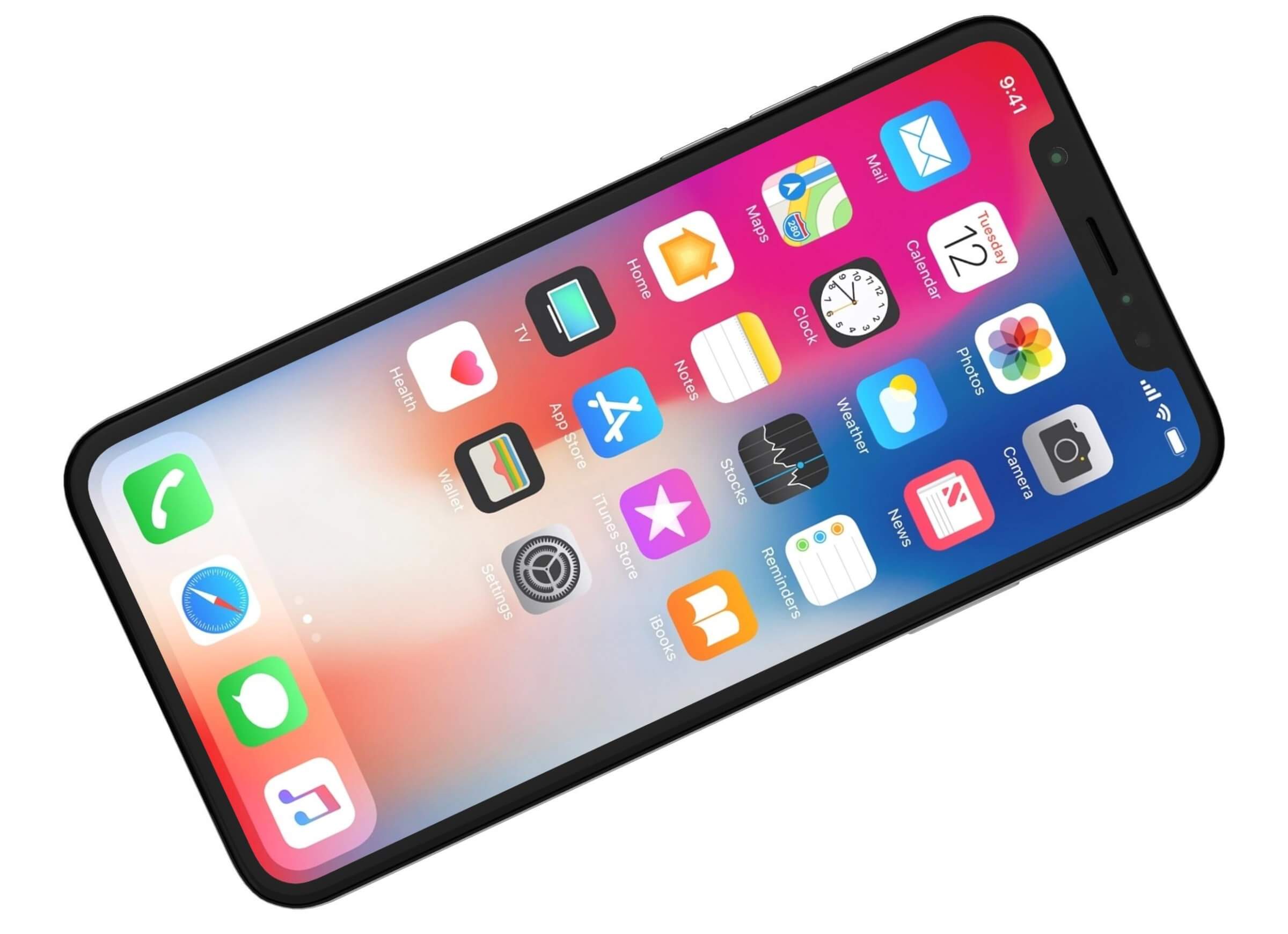 Apple iPhone X Silver - 3D Model by Rever_Art