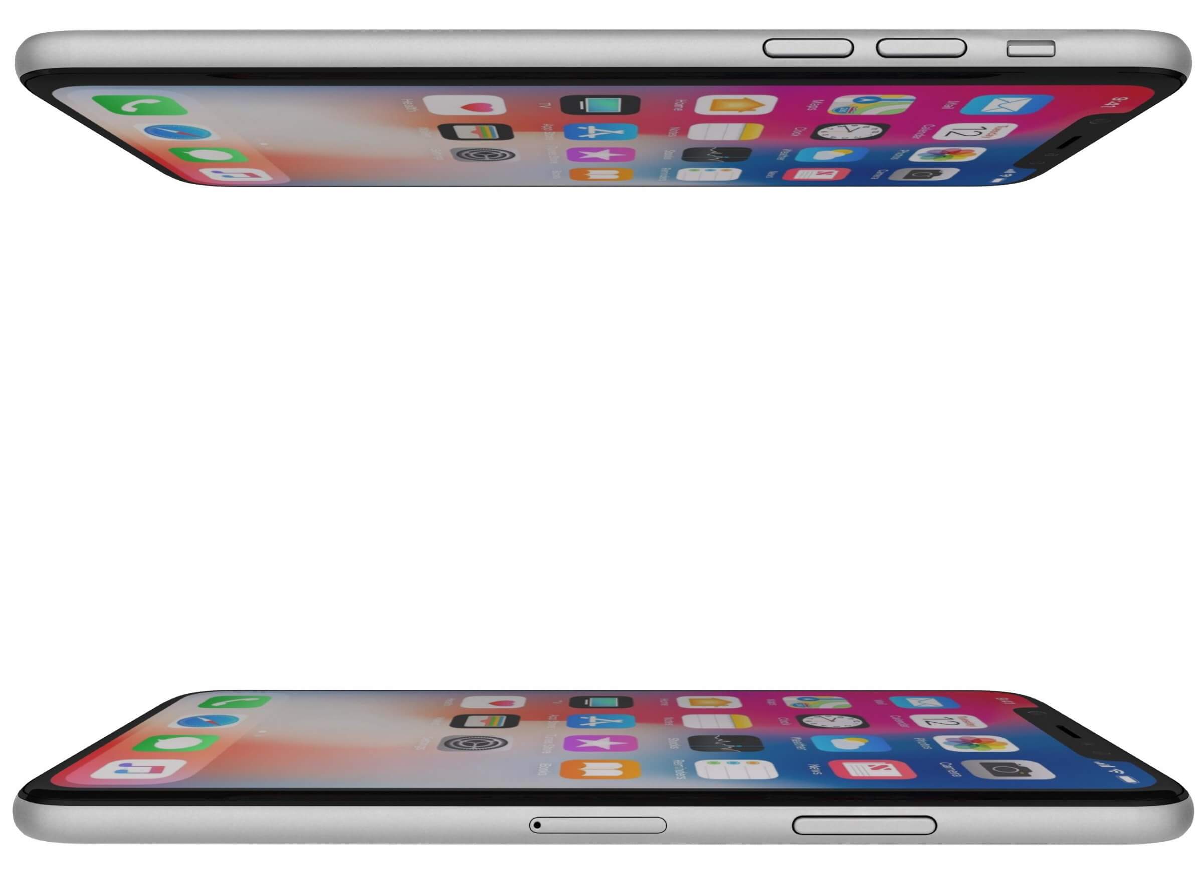 Apple iPhone X Silver - 3D Model by Rever_Art