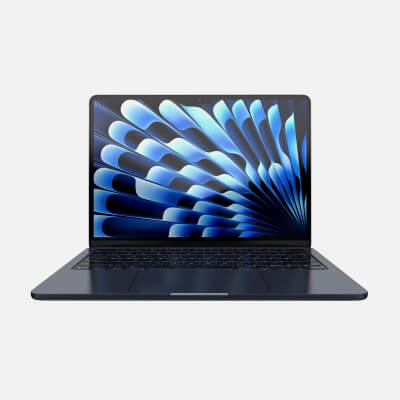 美品 Apple MacBook Air ミッドナイト M4 13インチ 13インチMacBook Air [整備済製品] 8コアCPUと10コアGPUを搭載
