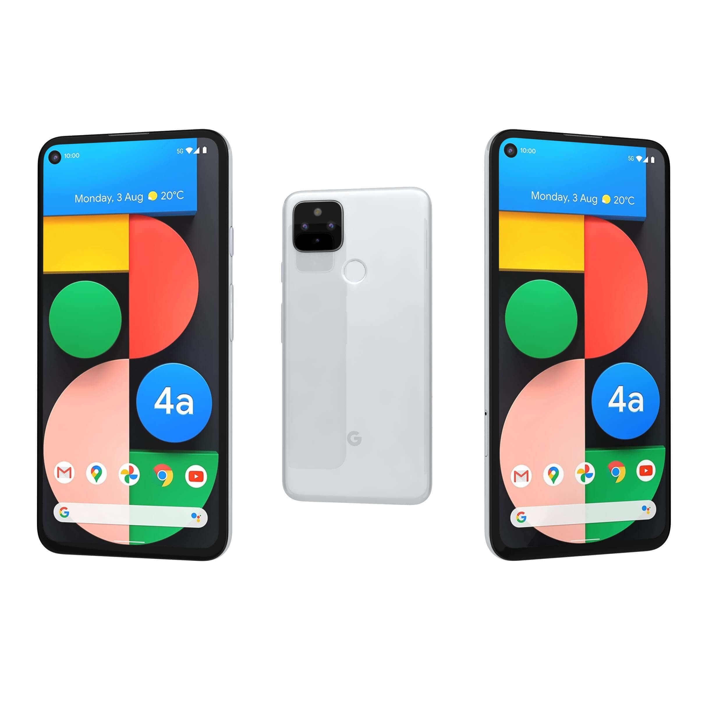 Google Pixel 4A 5G White 3D Model by Rever_Art