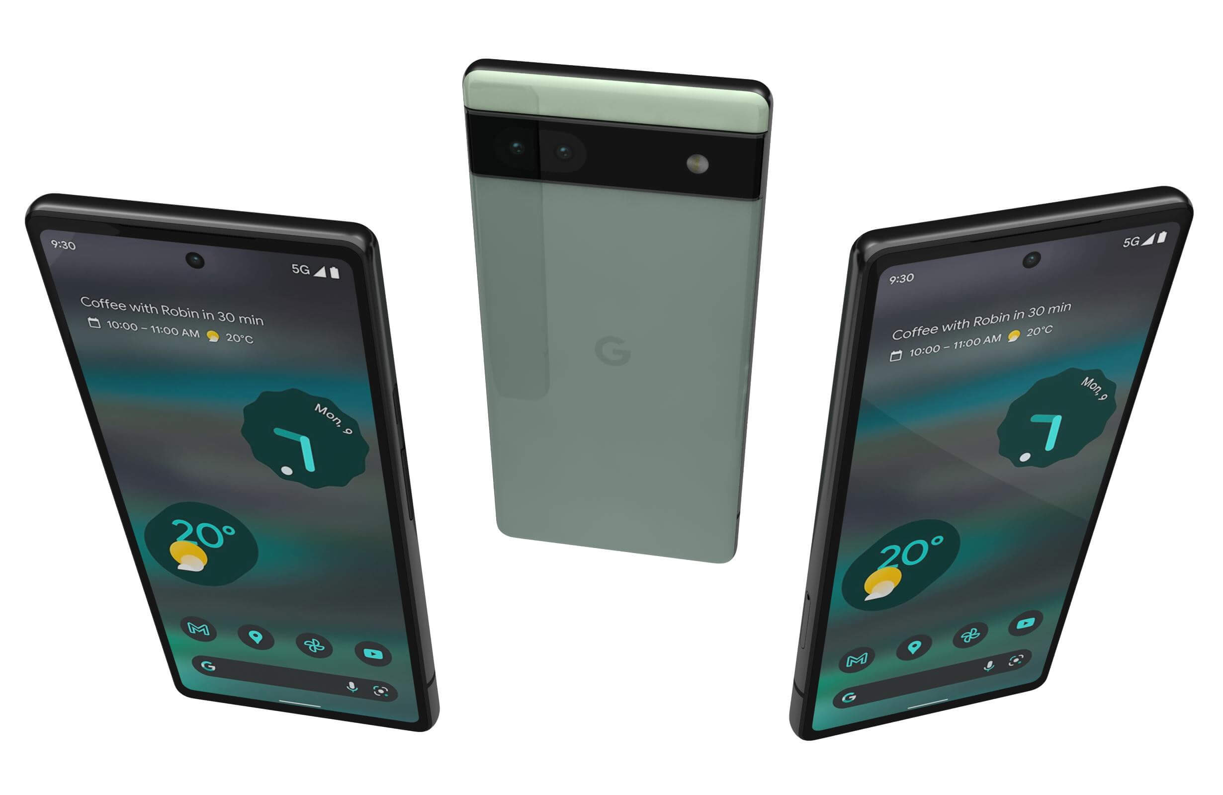 Google Pixel 6a Sorta Seafoam - 3D Model by Rever_Art