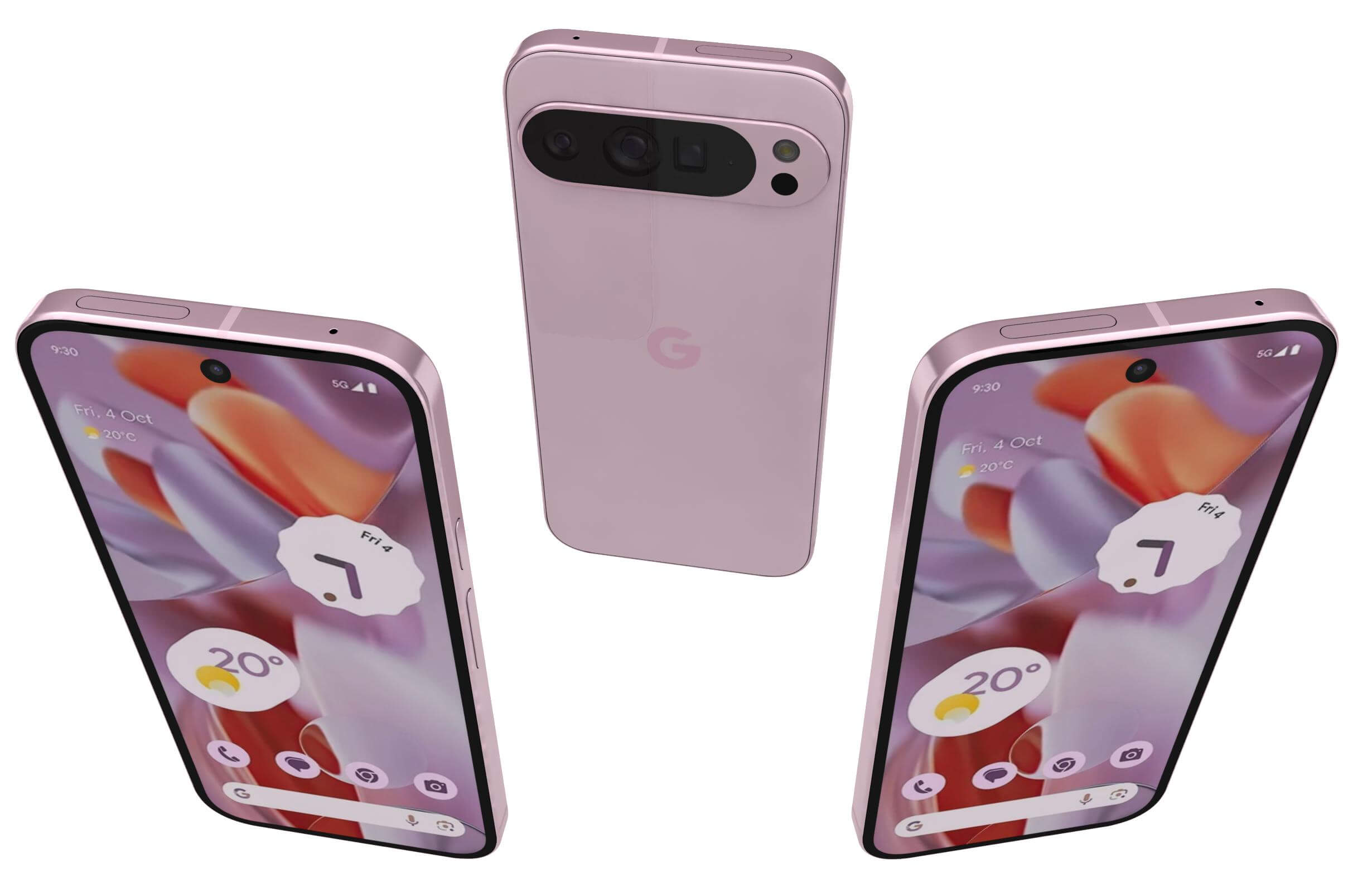Google Pixel 9 Pro XL Rose Quartz - 3D Model by Rever_Art Google Pixel 9 Pro XL Rose Quartz - 3D Model by Rever_Art
