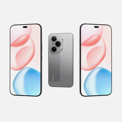 HONOR 400 Pro Lunar Grey - 3D Model by Rever_Art