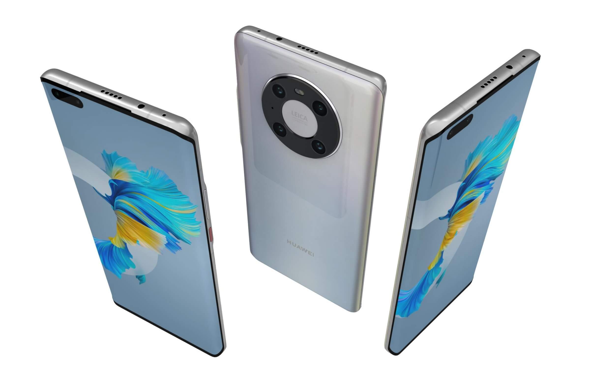 Huawei Mate 40 Pro All Colors 3d Model By Reverart 