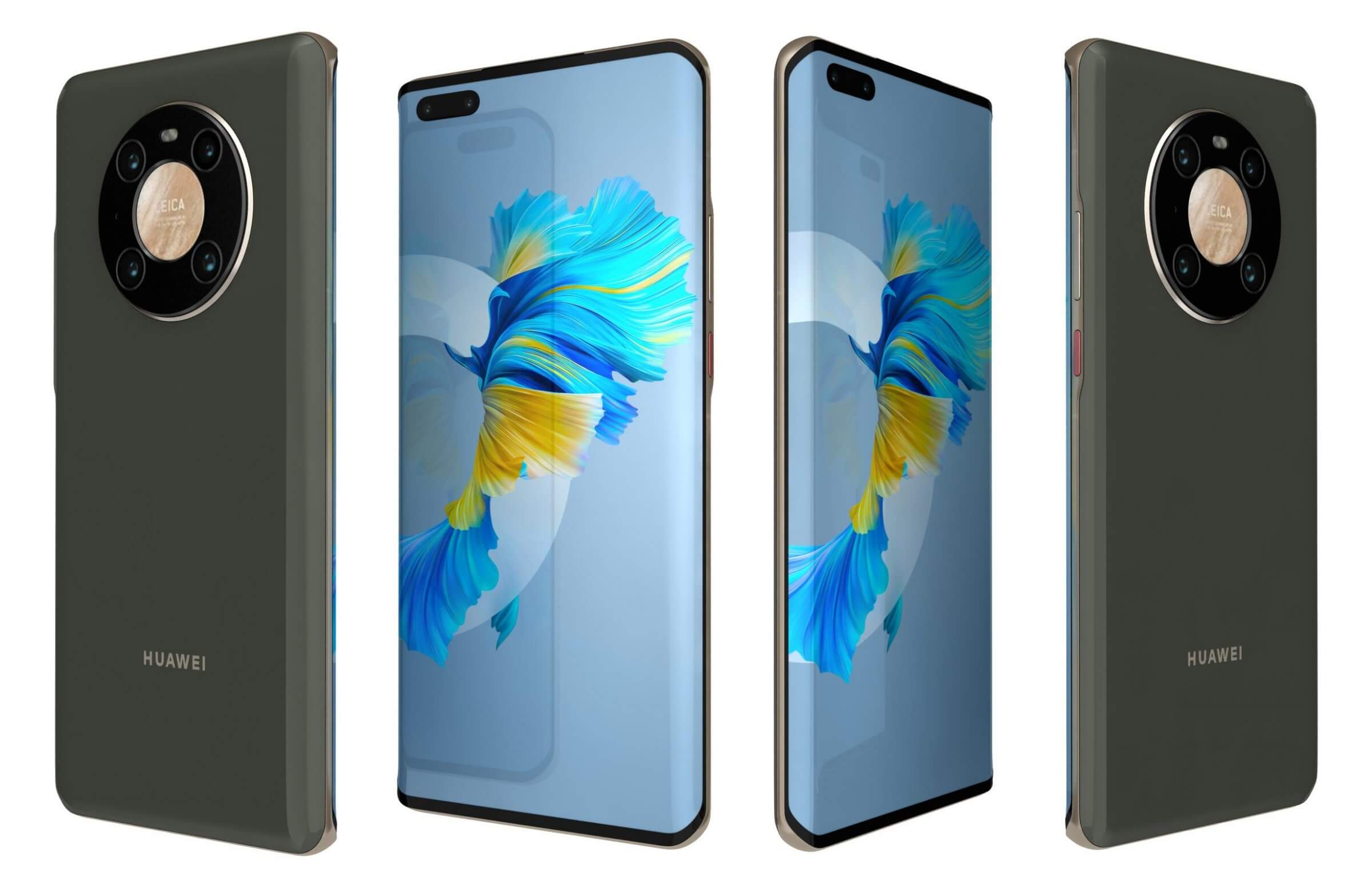 Huawei Mate 40 Pro All Colors 3d Model By Reverart 