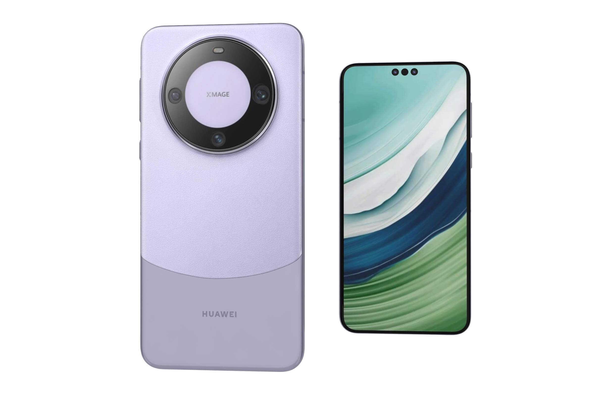 Huawei Mate 60 Pro Purple 3D Model by Rever_Art