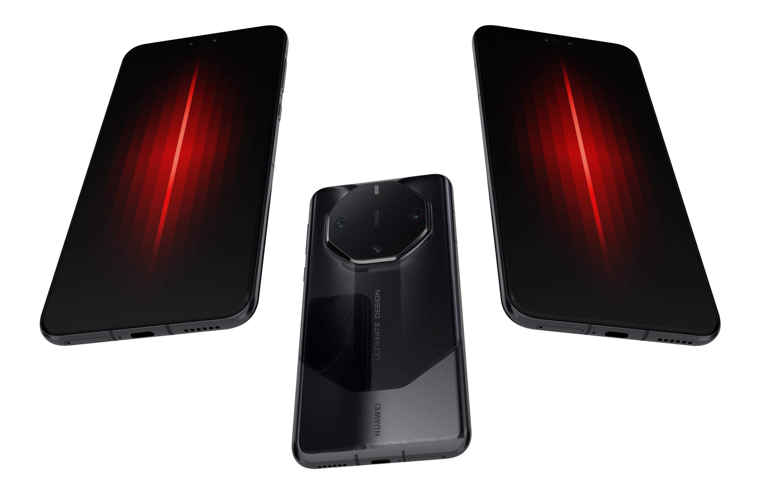 Huawei Mate 60 RS Ultimate Black and Red - 3D Model by Rever_Art