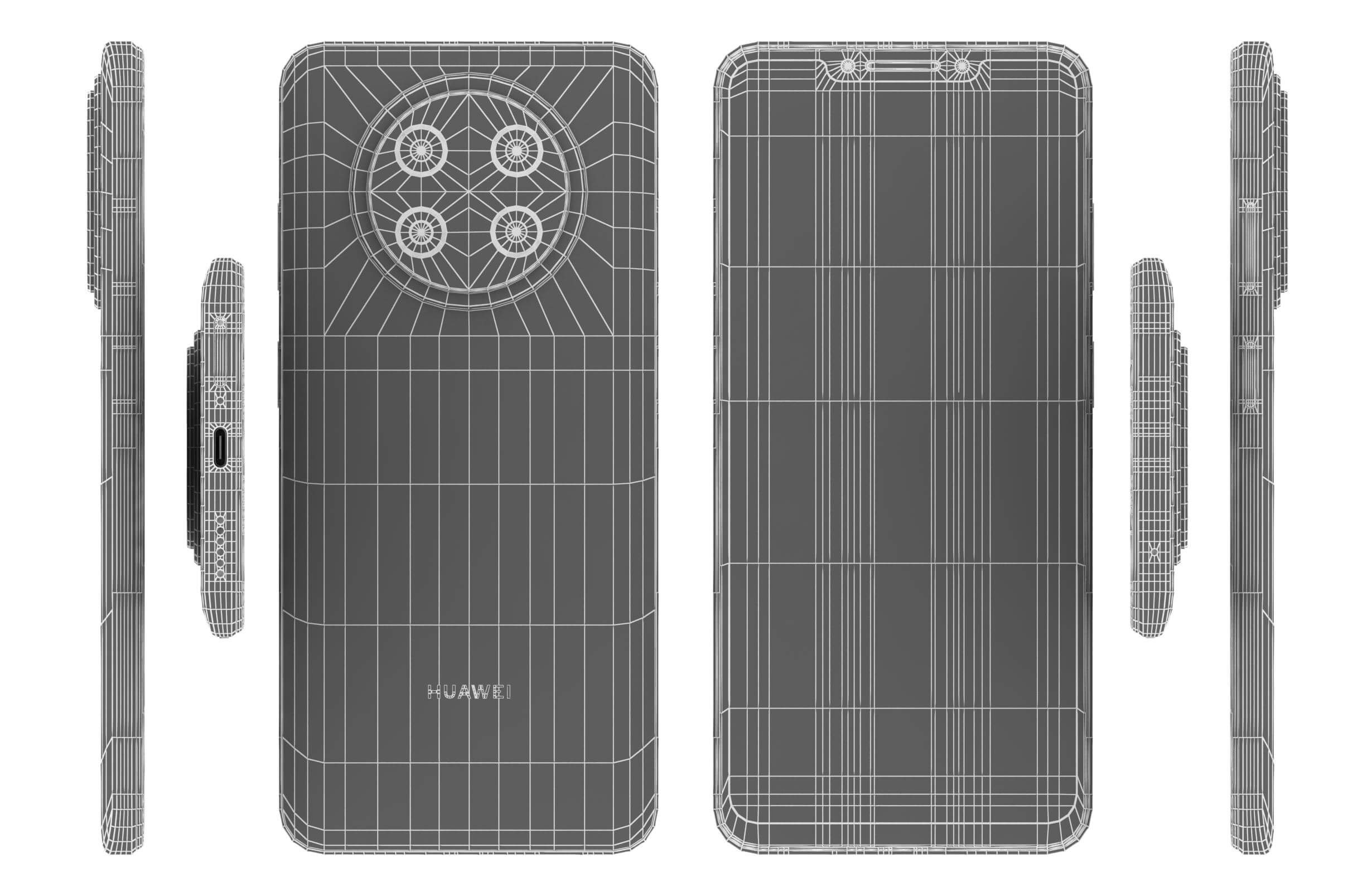 Huawei Nova Y91 Black and White 3D Model by Rever_Art