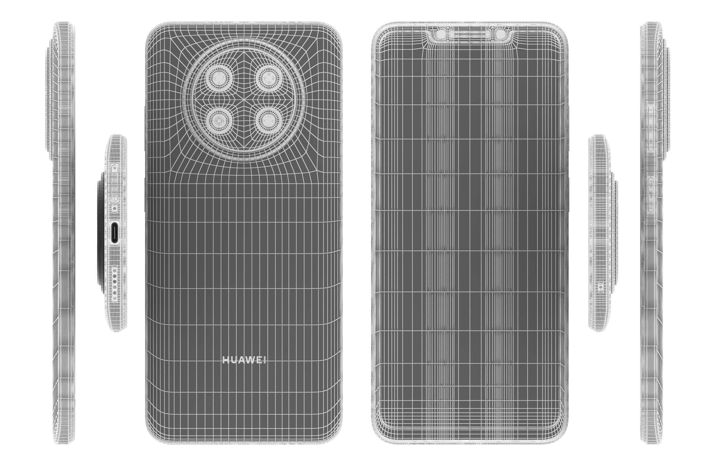 Huawei Nova Y91 Black and White 3D Model by Rever_Art