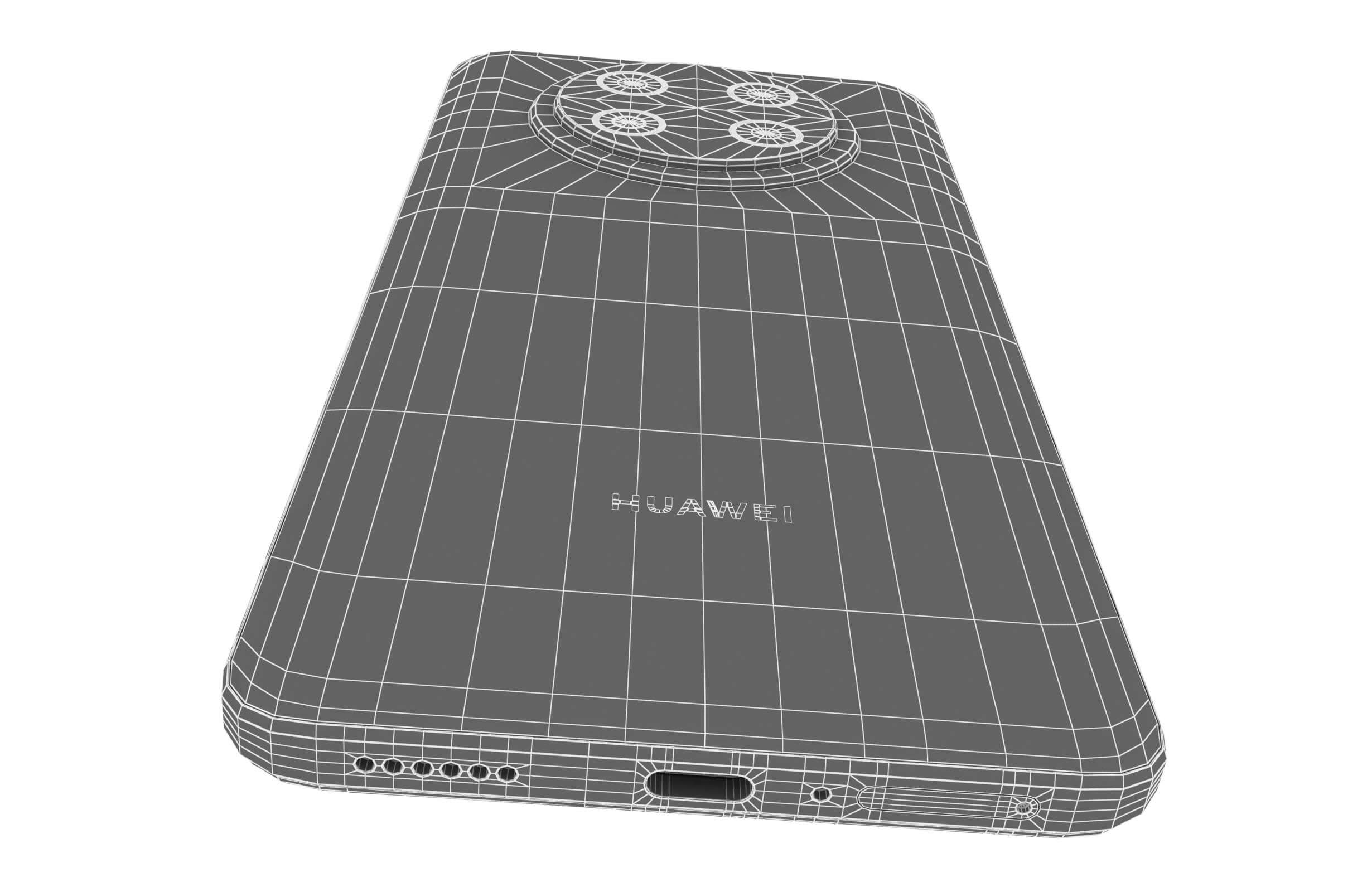 Huawei Nova Y91 Black and White 3D Model by Rever_Art