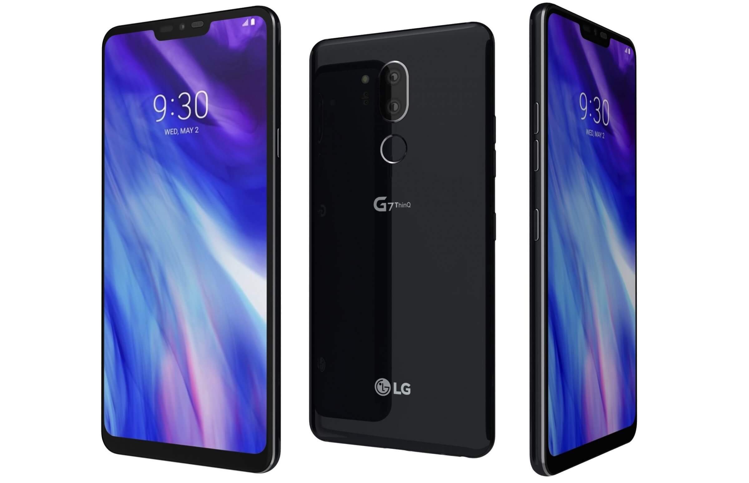 LG G7 ThinQ Aurora Black - 3D Model by Rever_Art