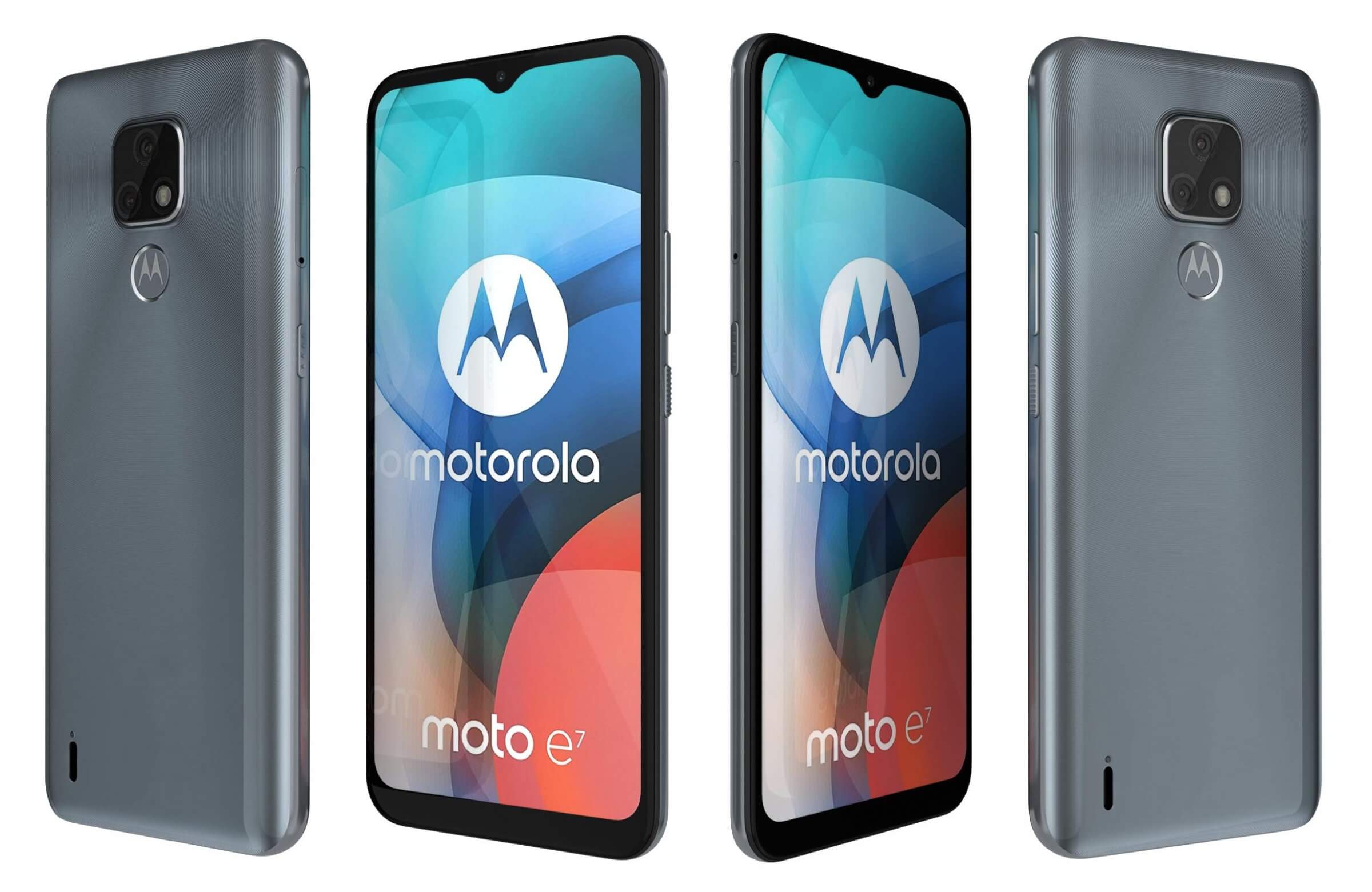 Motorola Moto E7 Mineral Gray 3d Model By Reverart 