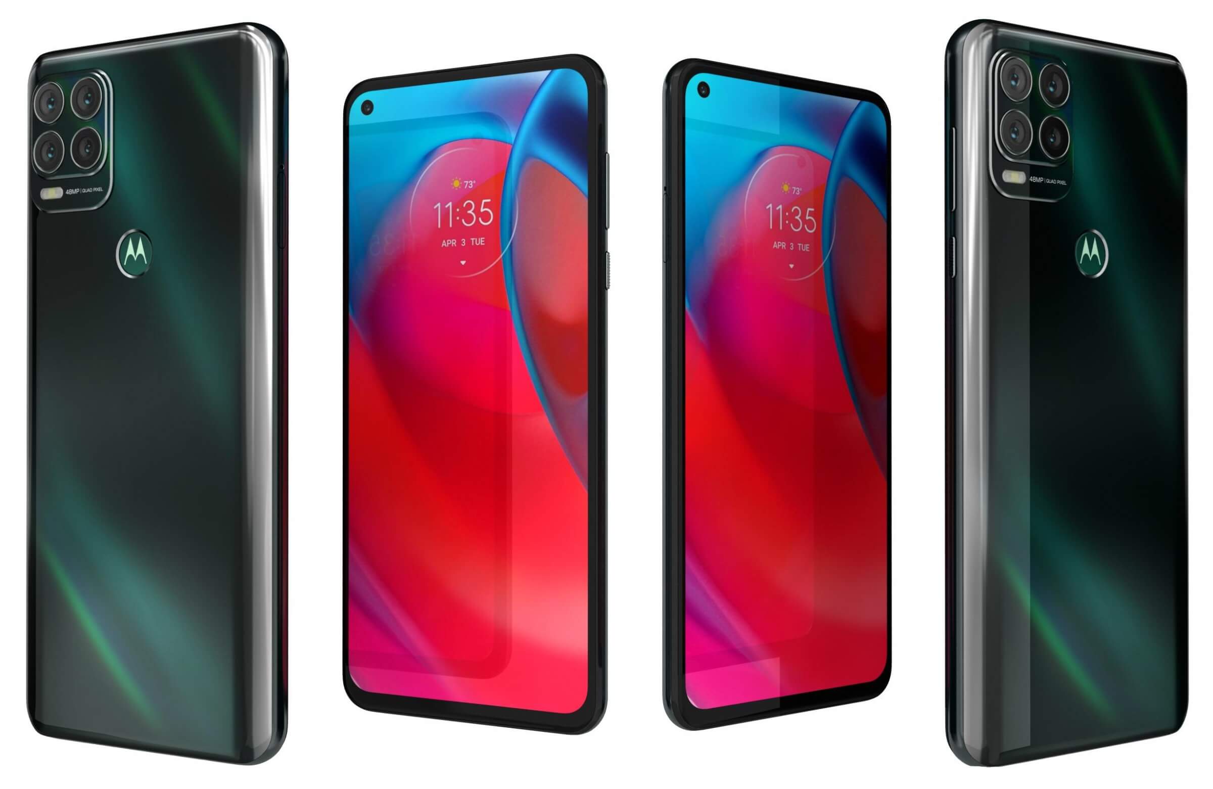 Motorola Moto G Stylus 5G Cosmic Emerald 3D Model by Rever_Art