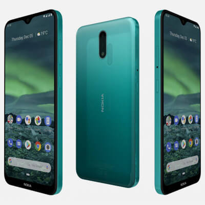 Nokia 2.3 Green - 3D Model by Rever_Art