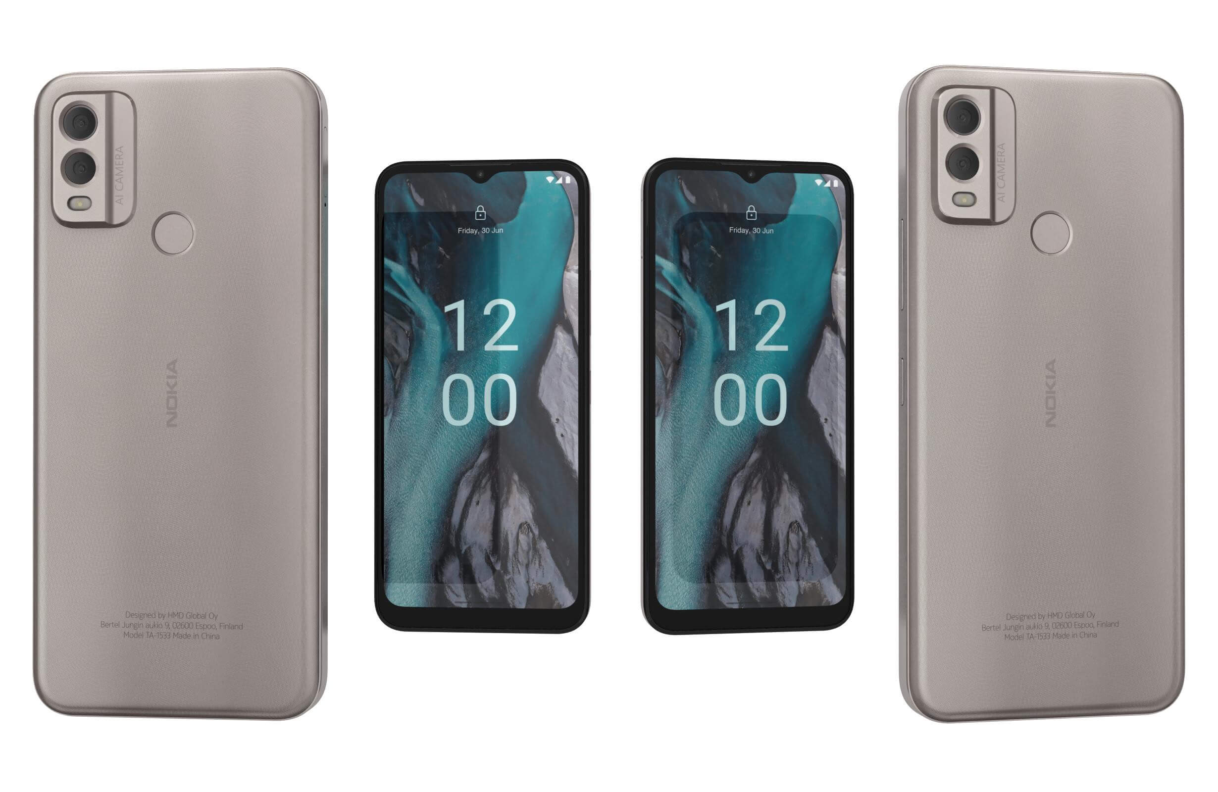 Nokia C22 White - 3D Model by Rever_Art