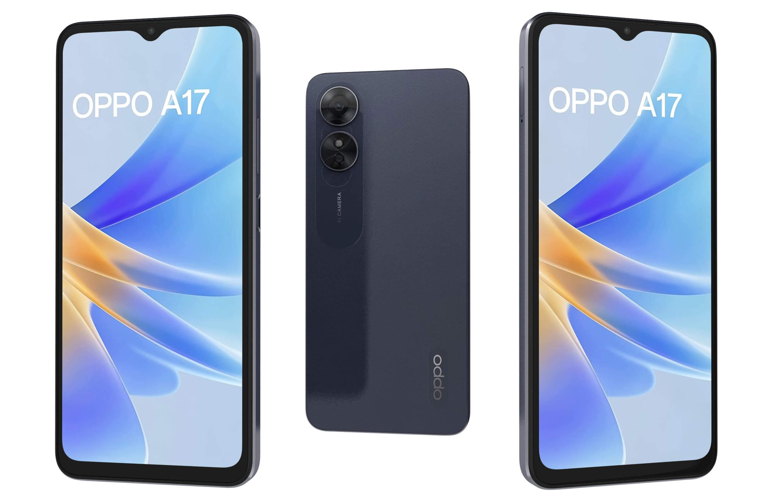 OPPO A17 Blue - 3D Model by Rever_Art