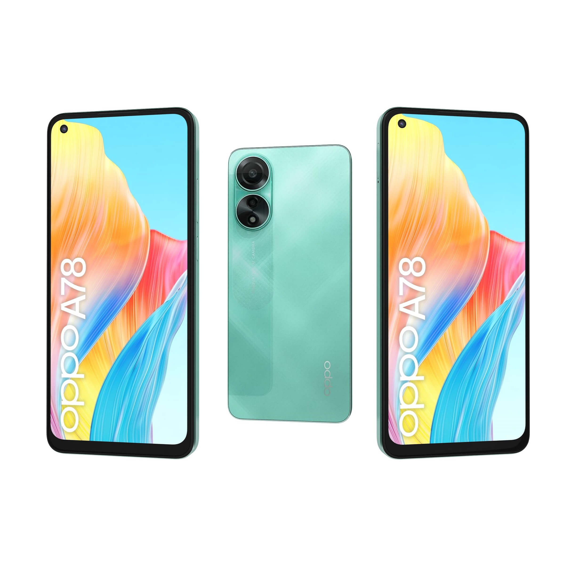 Oppo A78 4G Green - 3D Model by Rever_Art