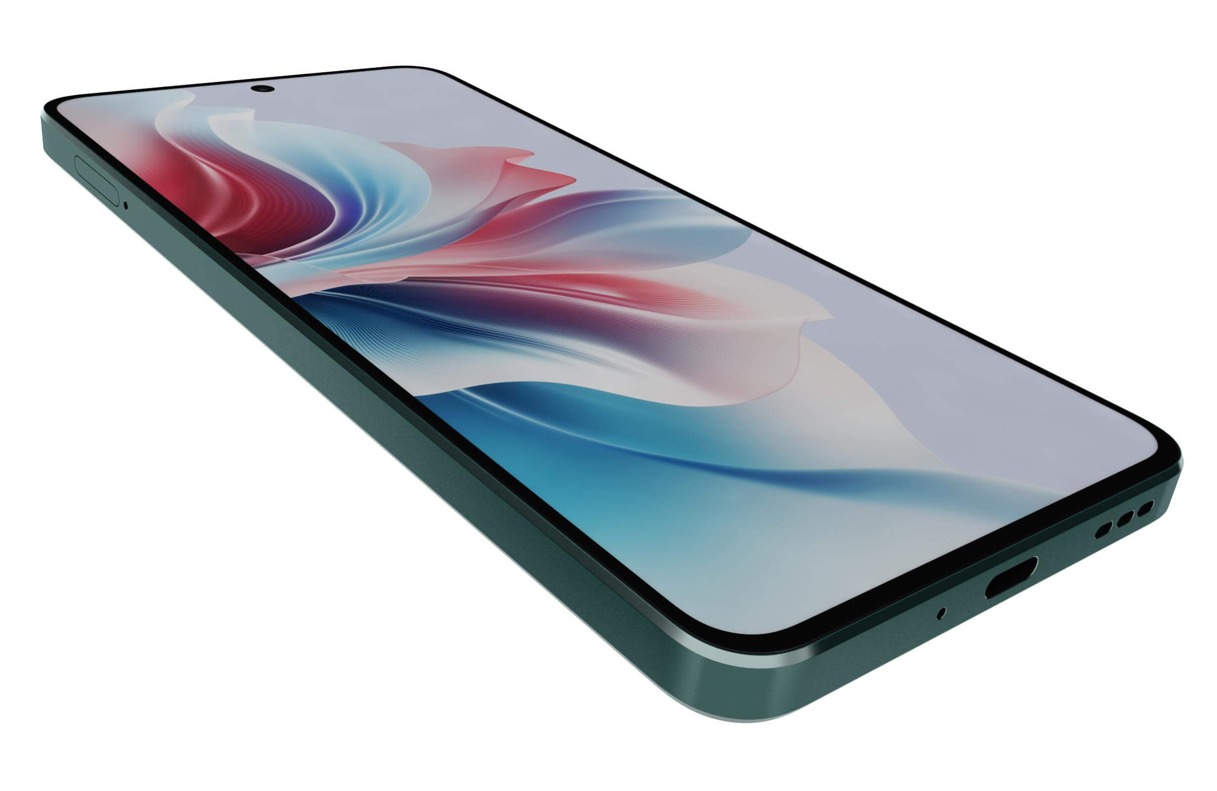 Oppo Reno 11 F Green - 3D Model by Rever_Art