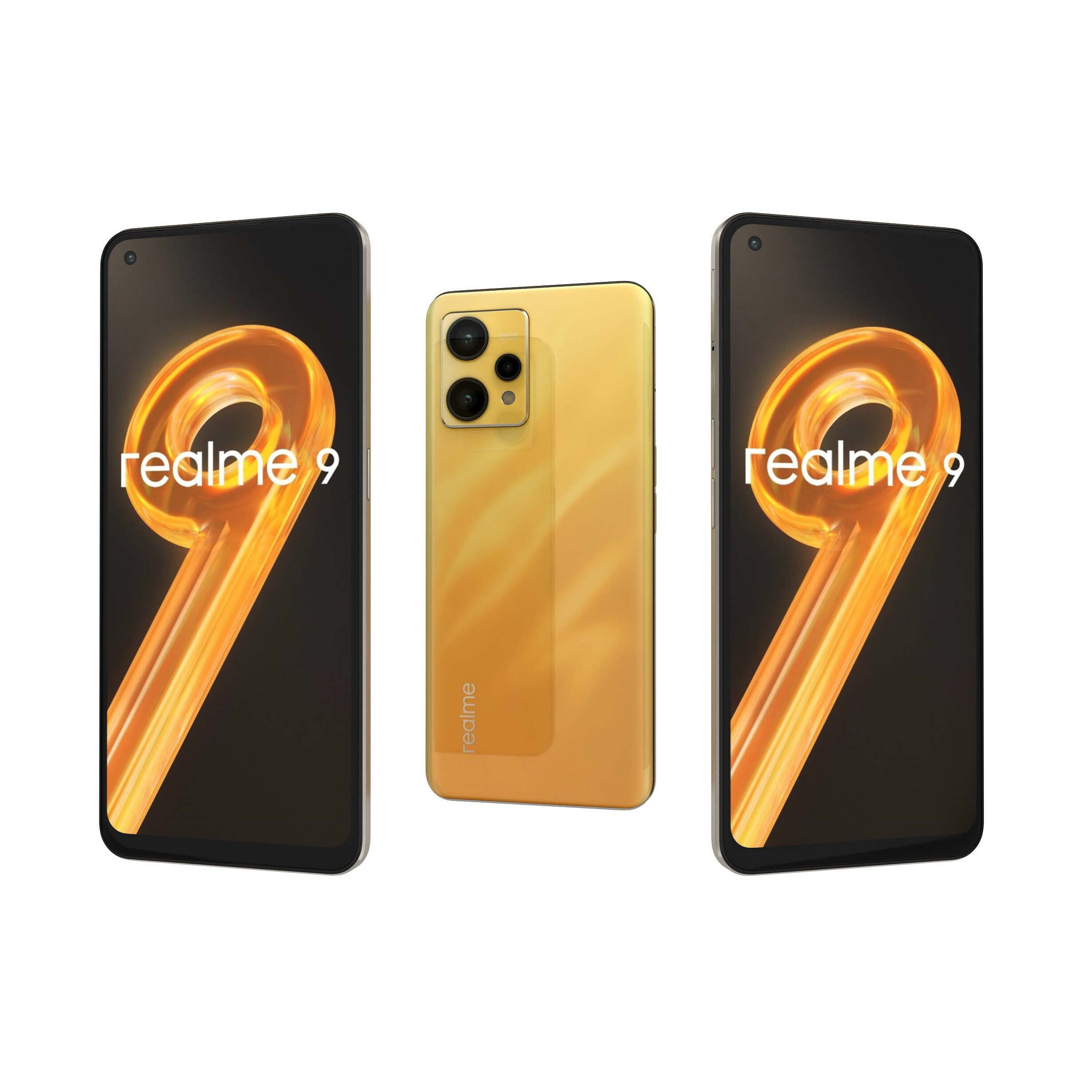 Realme 9 Sunburst Gold - 3D Model by Rever_Art