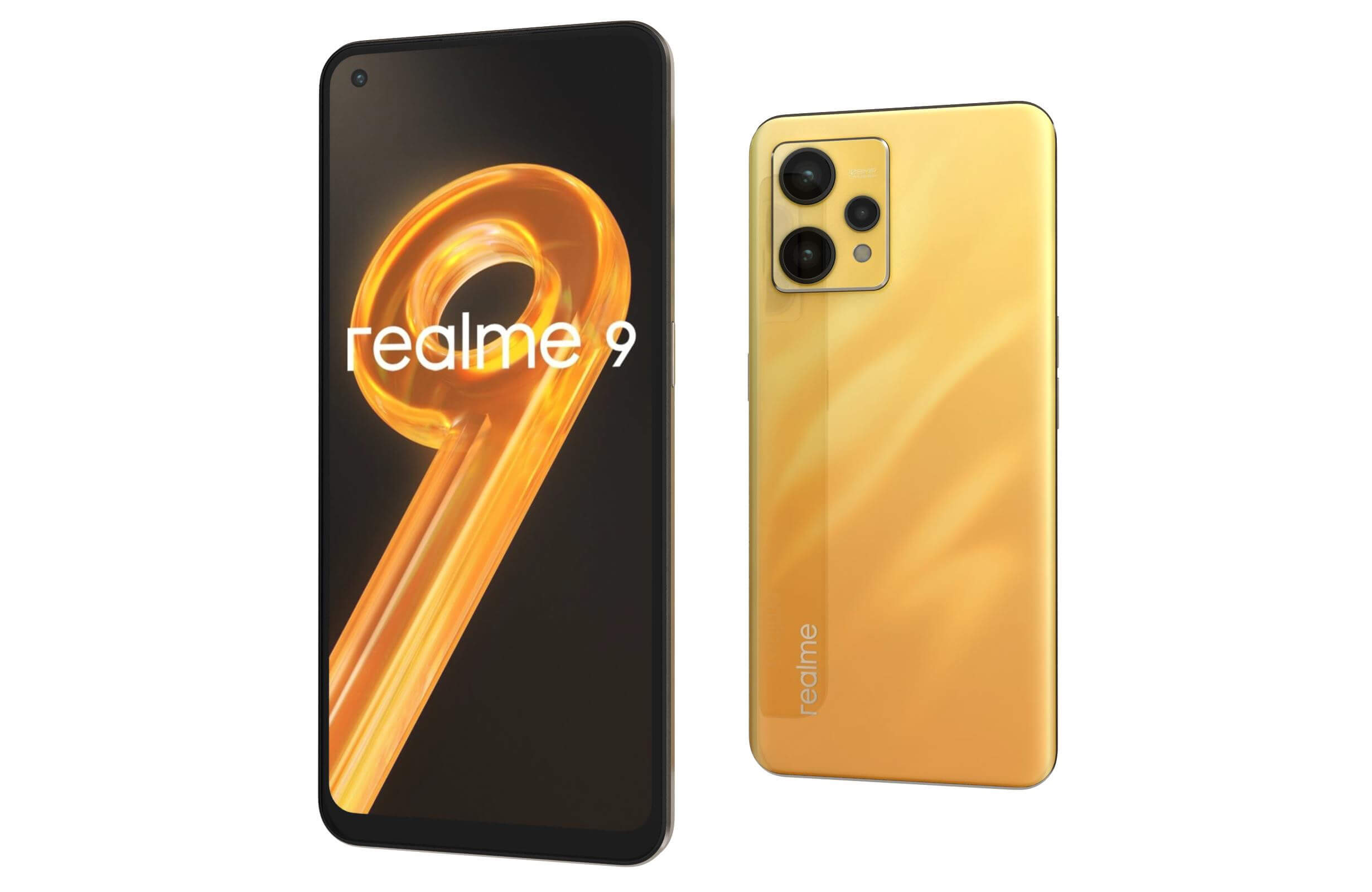 Realme 9 Sunburst Gold - 3D Model by Rever_Art