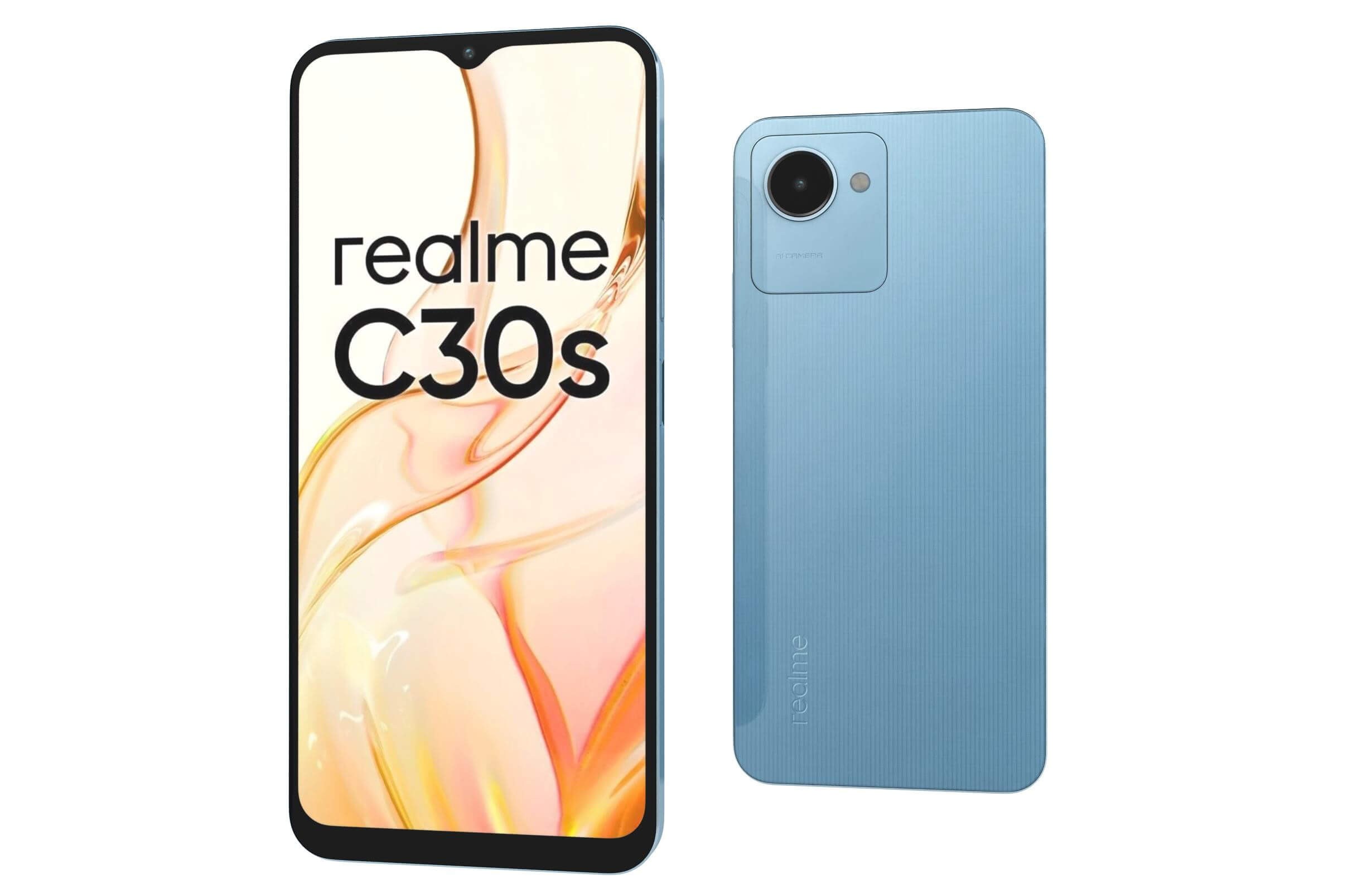 Realme C30s Blue 3D Model By Rever Art
