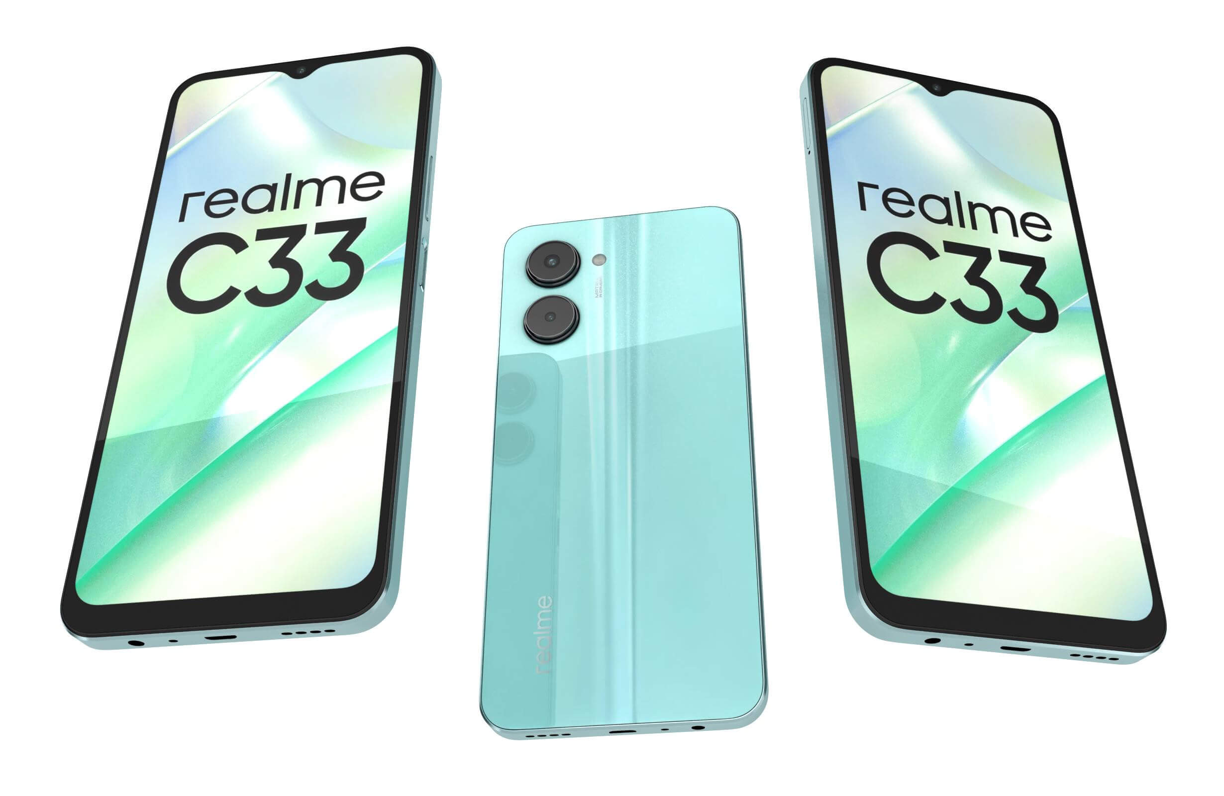 Realme C33 All Colors - 3D Model by Rever_Art
