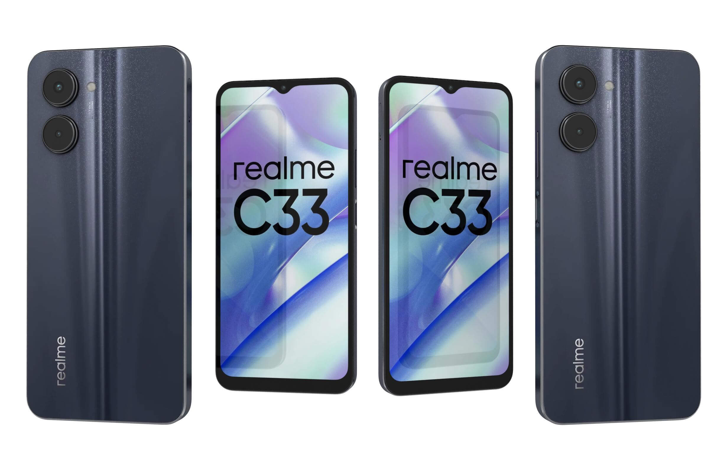 Realme C33 Blue - 3D Model by Rever_Art
