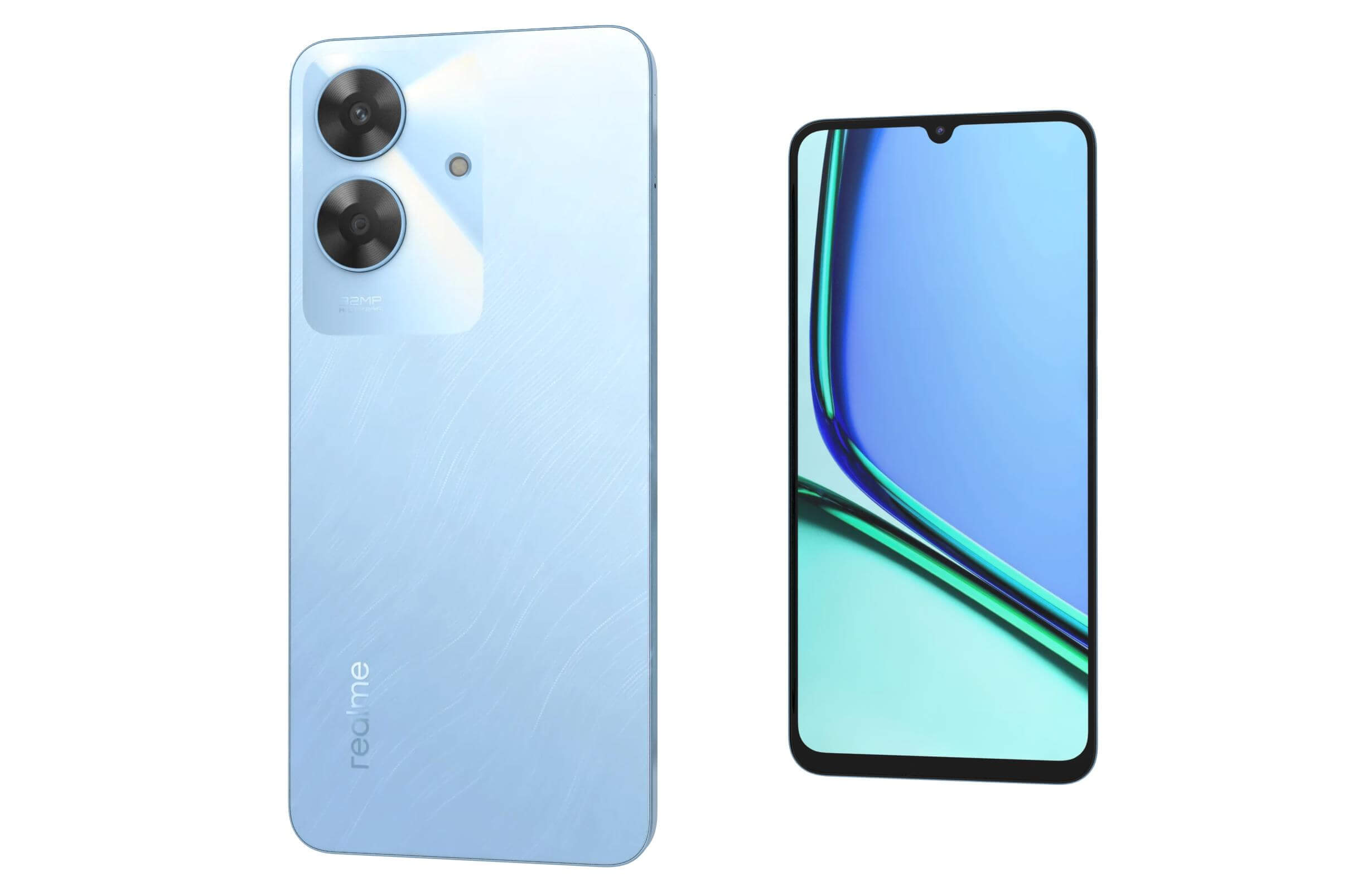 Realme Note 60 Marble Black and Voyage Blue - 3D Model by Rever_Art