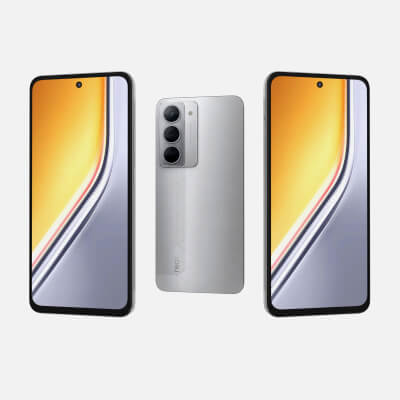 Realme P3x Lunar Silver - 3D Model by Rever_Art