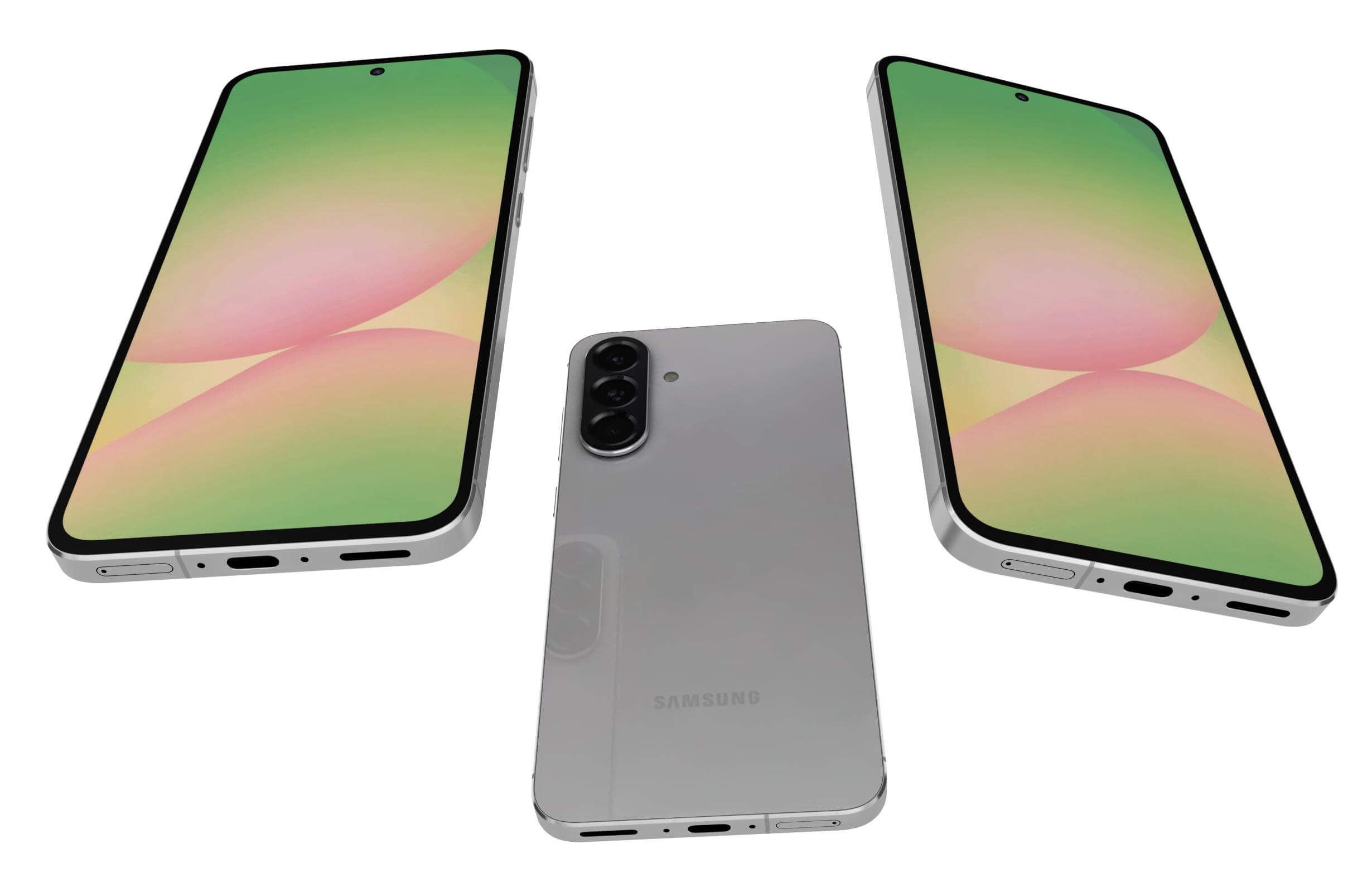 Samsung Galaxy A56 Awesome Lightgray - 3D Model by Rever_Art