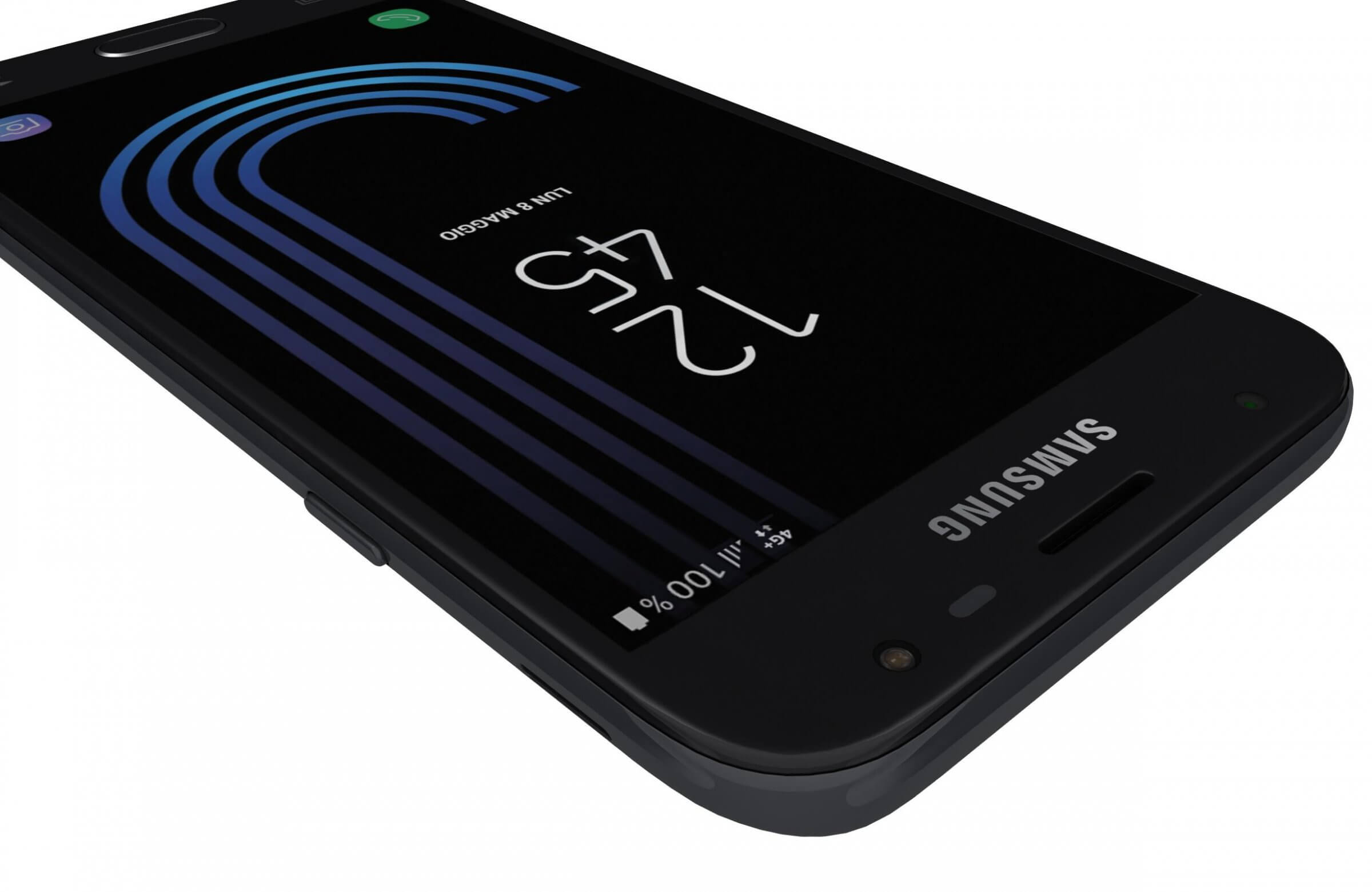 Samsung Galaxy J3 17 Black 3d Model By Rever Art