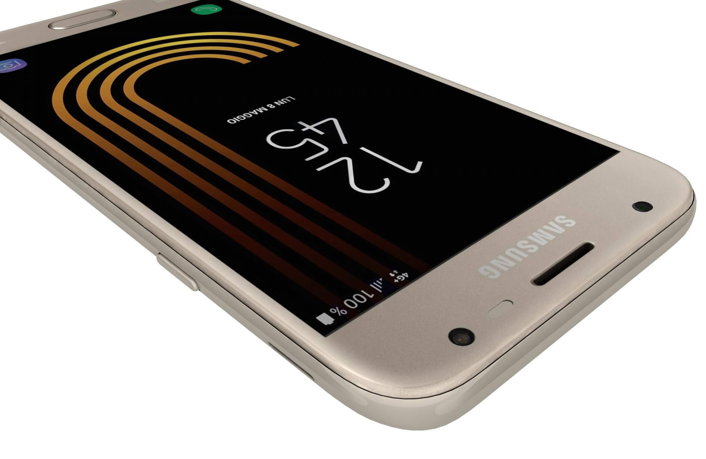 Samsung Galaxy J3 2017 Gold - 3D Model by Rever_Art