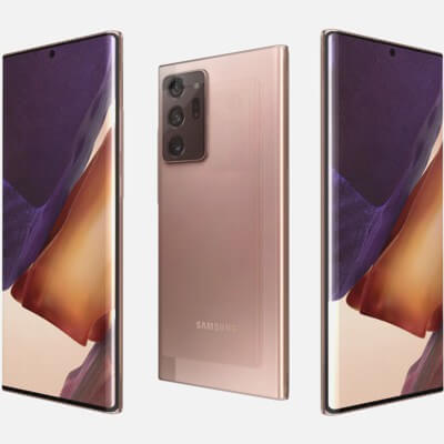 Samsung Galaxy Note20 Ultra Mystic Bronze - 3D Model by Rever_Art