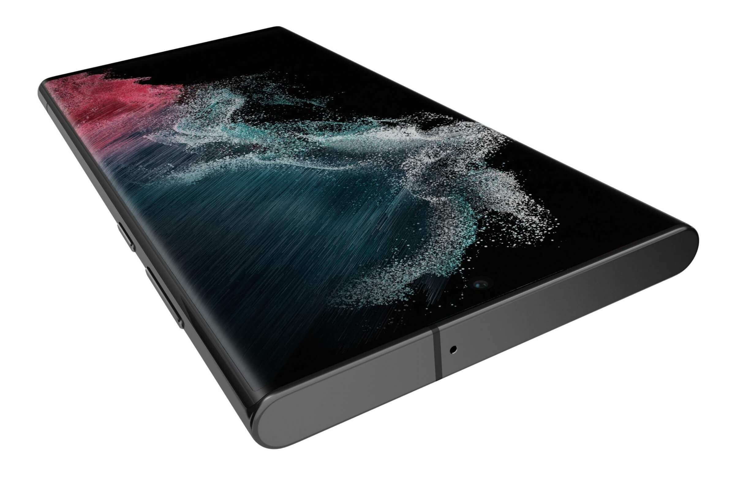 Samsung Galaxy S22 Ultra Graphite 3D Model by Rever_Art