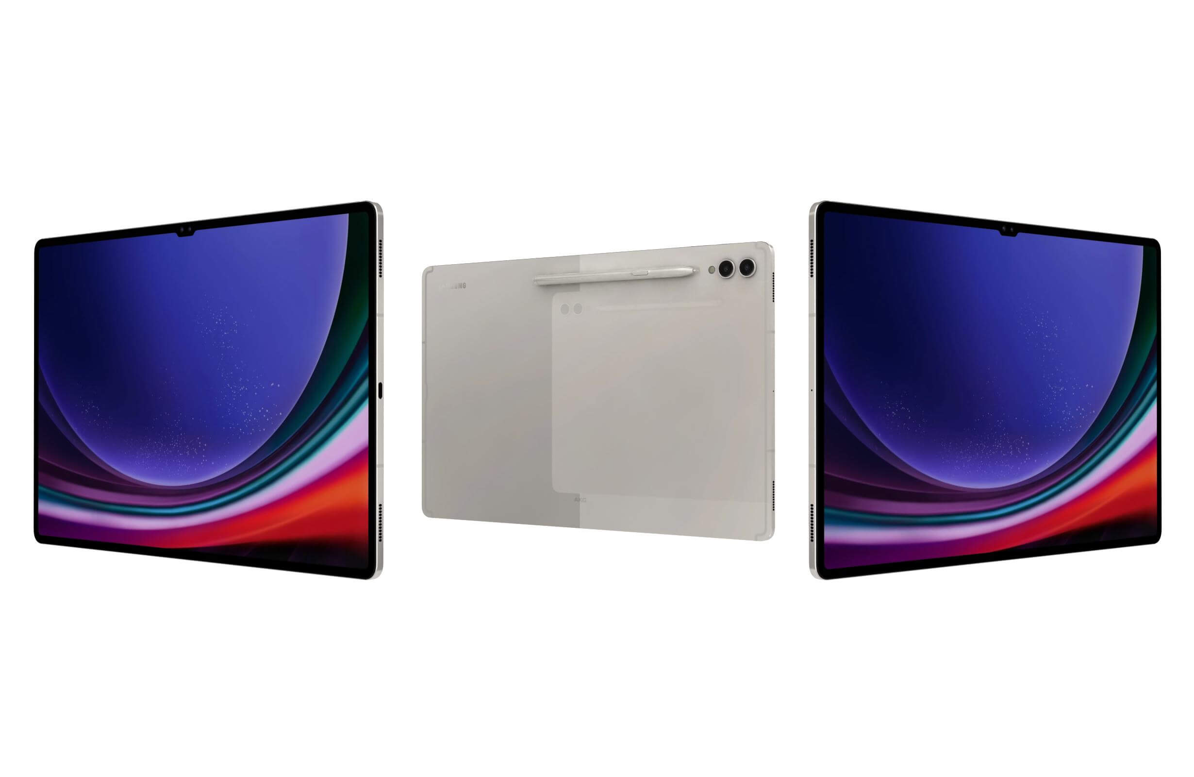 Samsung Galaxy Tab S9 Ultra Black and White 3D Model by Rever_Art