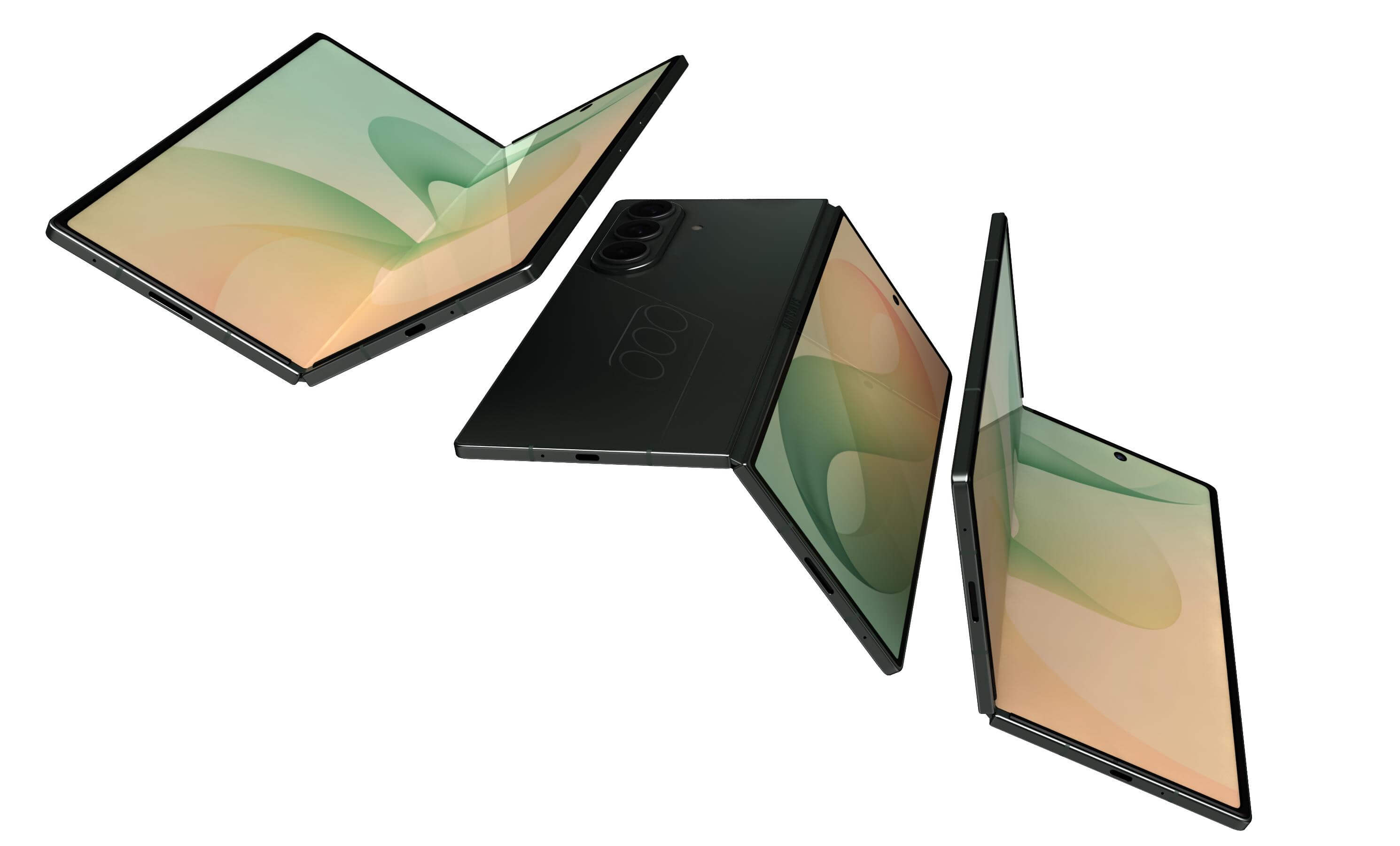 Samsung Galaxy Z Fold8 Ultra Green Shadow - 3D Model by Rever_Art
