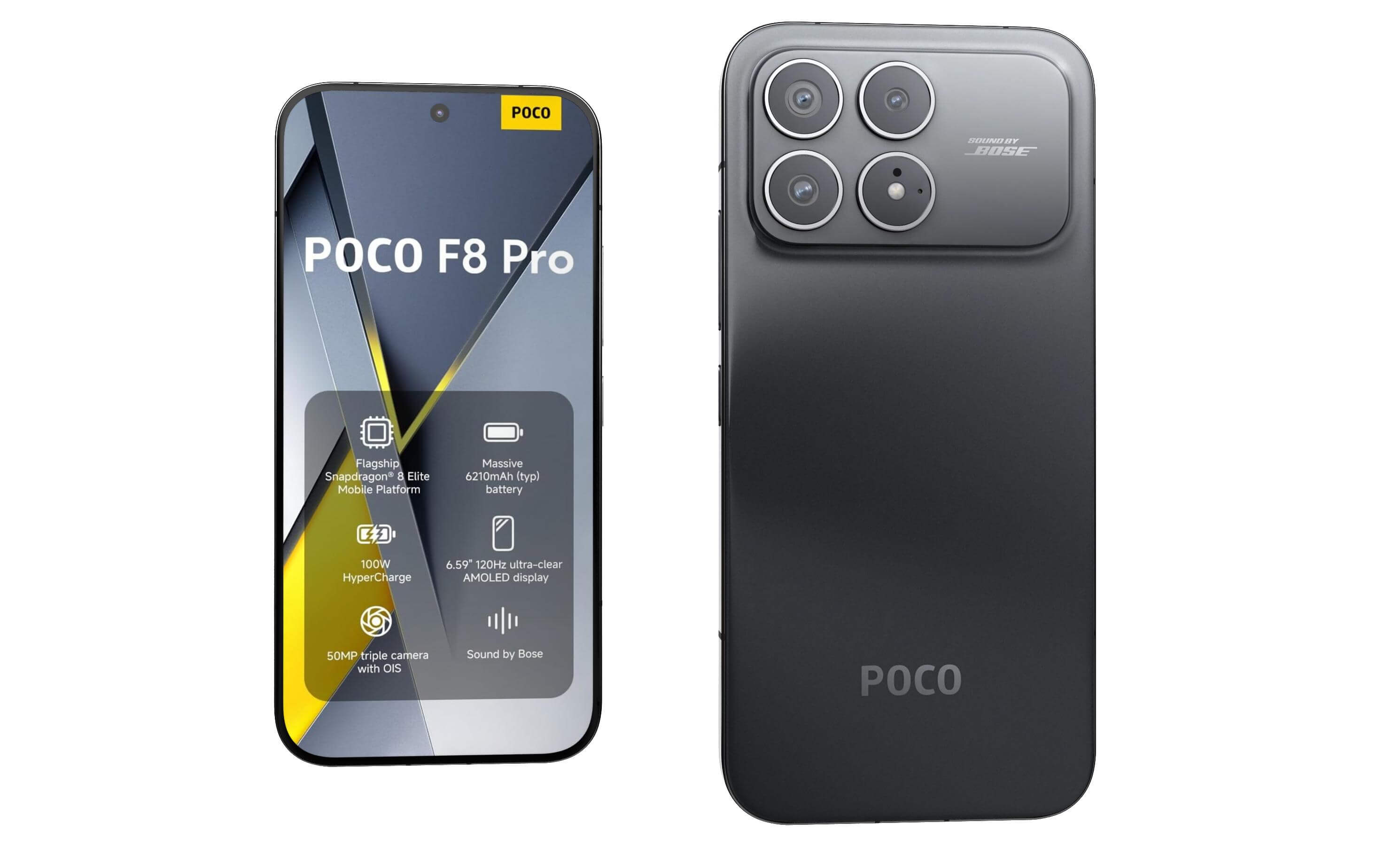 Xiaomi Poco F8 Pro Black - 3D Model by Rever_Art