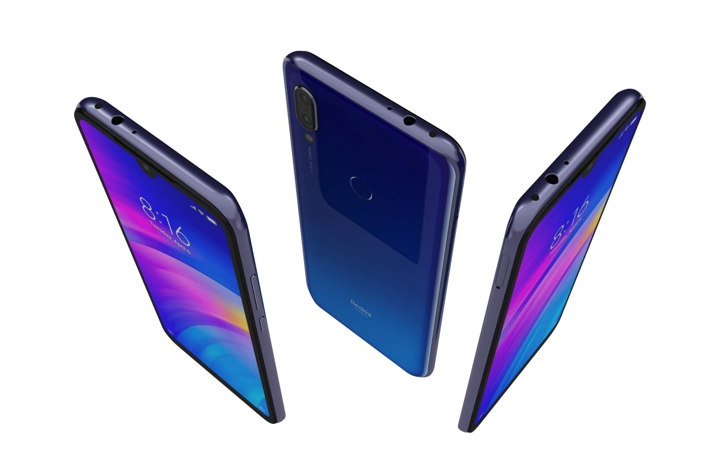 Écran LCD + Vitre Pour Xiaomi Redmi 7 Comet Blue - Avec Outils Et Colle - Neuf