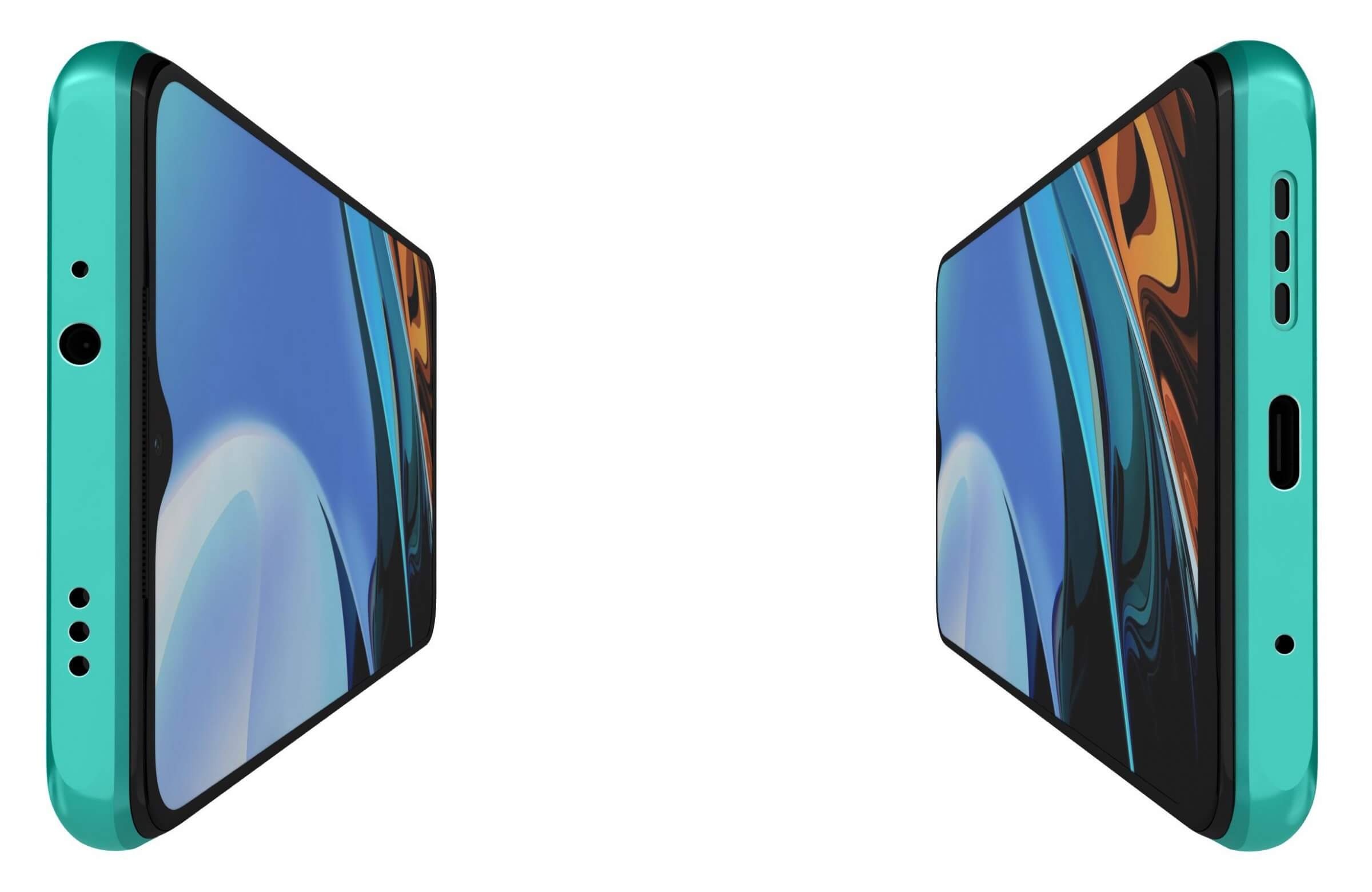 Xiaomi Redmi 9T Ocean Green - 3D Model by Rever_Art