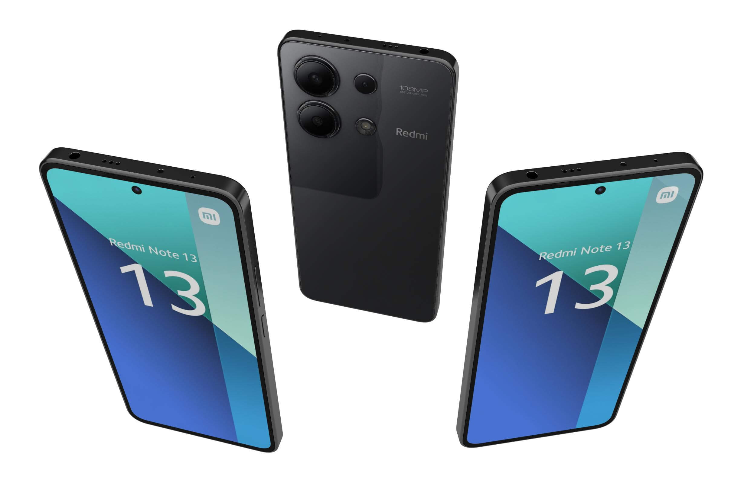 Xiaomi Redmi Note 13 4G Black - 3D Model by Rever_Art