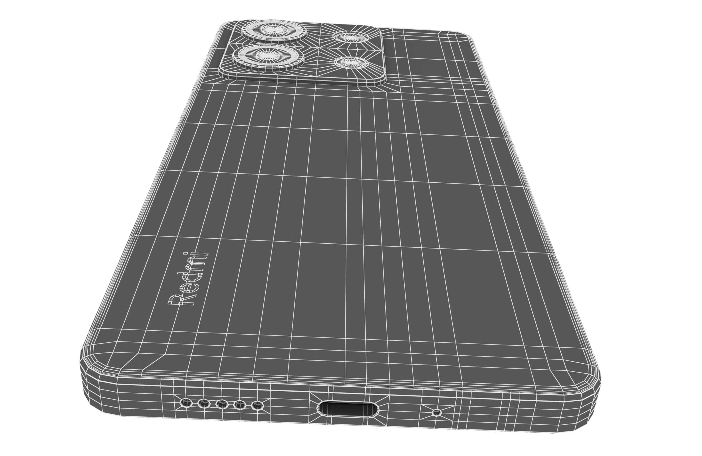 Xiaomi Redmi Note 13 5G Blue - 3D Model by Rever_Art