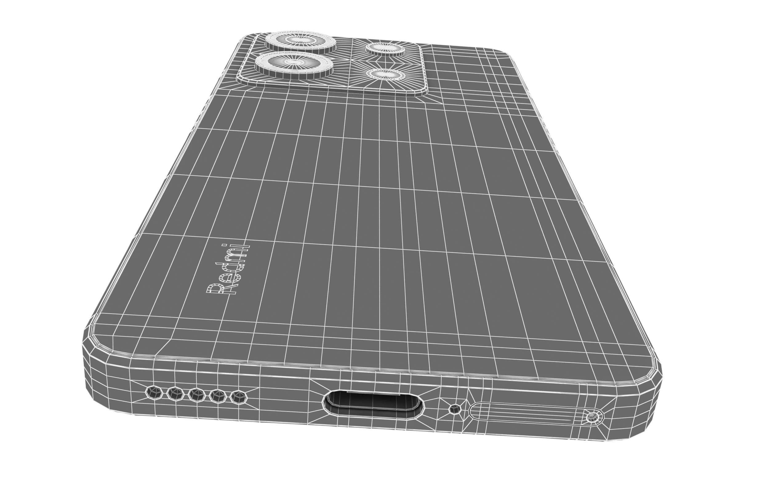 Xiaomi Redmi Note 13 Pro Blue - 3D Model by Rever_Art