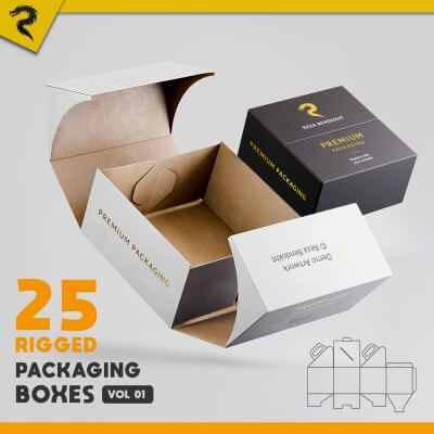 25 Rigged Packaging Boxes Vol 01