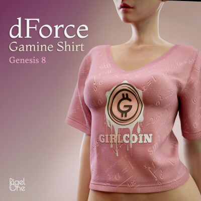 dForce Gamine Shirt for Genesis 8 Female